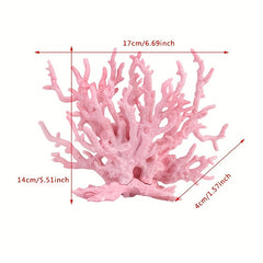 Realistic Artificial Coral Plant Ornament for Fish Tanks