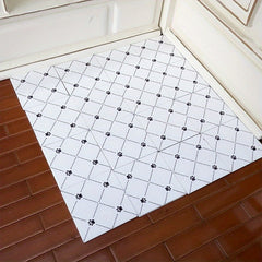 12pcs Mini Interlocking Floor Tiles with Printed Patterns for Mini Scene