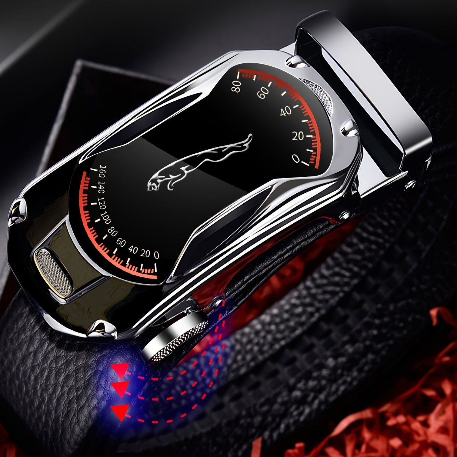 Men's Business PU Leather Belt Men's High Belt