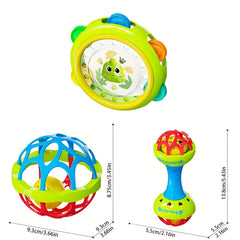 Baby Hand Crank Toy Set - Tactile & Hearing Development