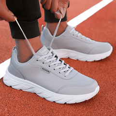 Waterproof Faux Leather Low Top Sneakers for Women