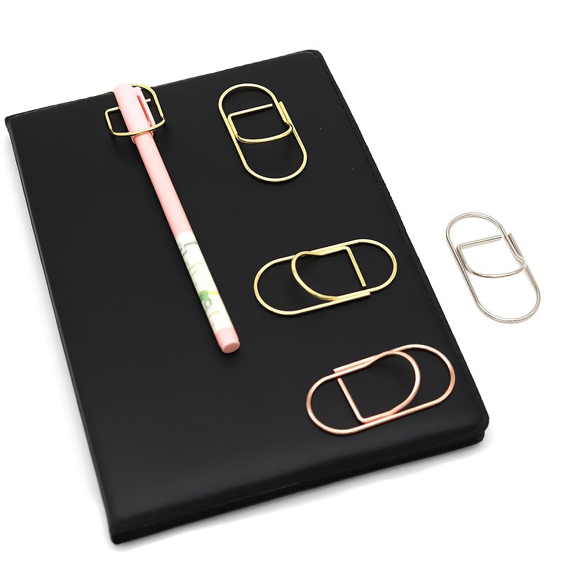 6pcs Metal Pen Clips Pencil Holder Clips for Notebook Journals Planner