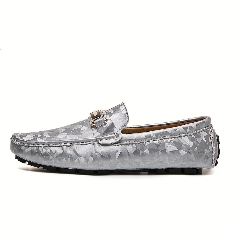 Women's Geometric Loafers Soft Sole Slip On Casual Flat Shoes