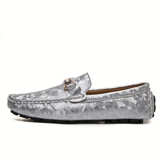 Women's Geometric Loafers Soft Sole Slip On Casual Flat Shoes