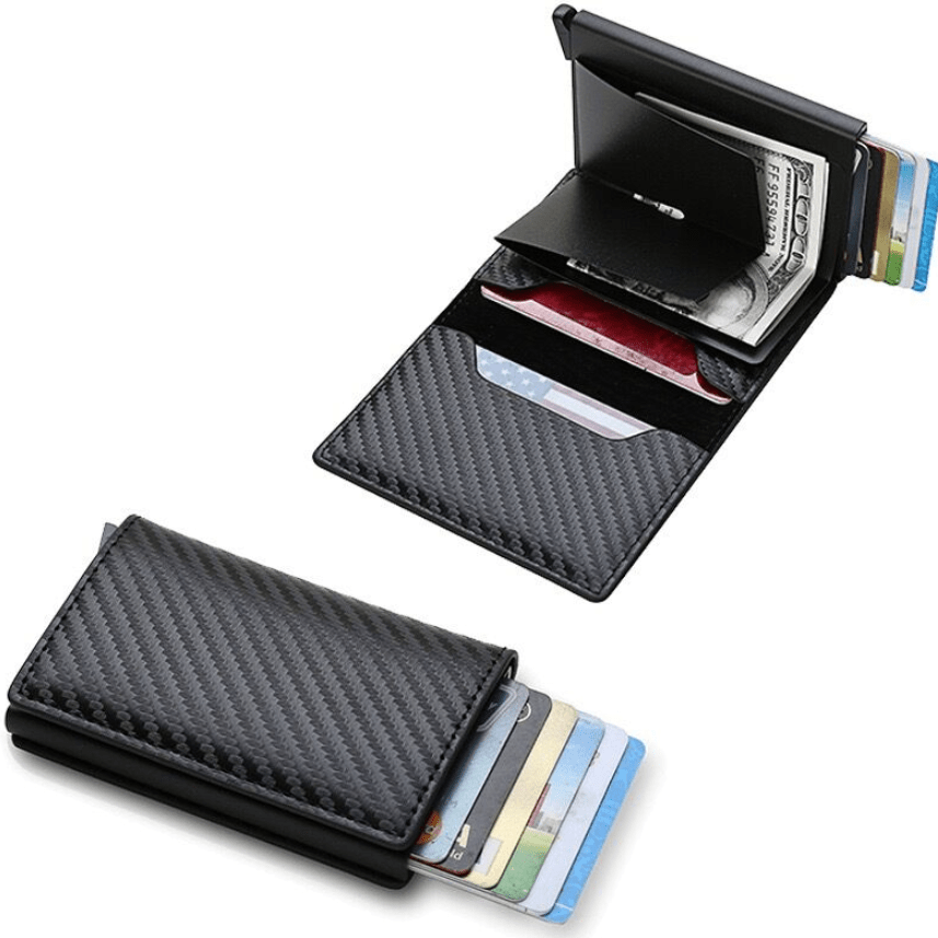 RFID Blocking Automatic Pop Up Credit Card Holder Case