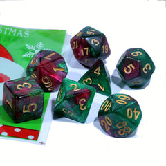7pcs Polyhedral Dice For Role Playing Games With Gift Bag