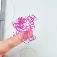 50pcs Mini Love Paper Clip for Office School Occasion
