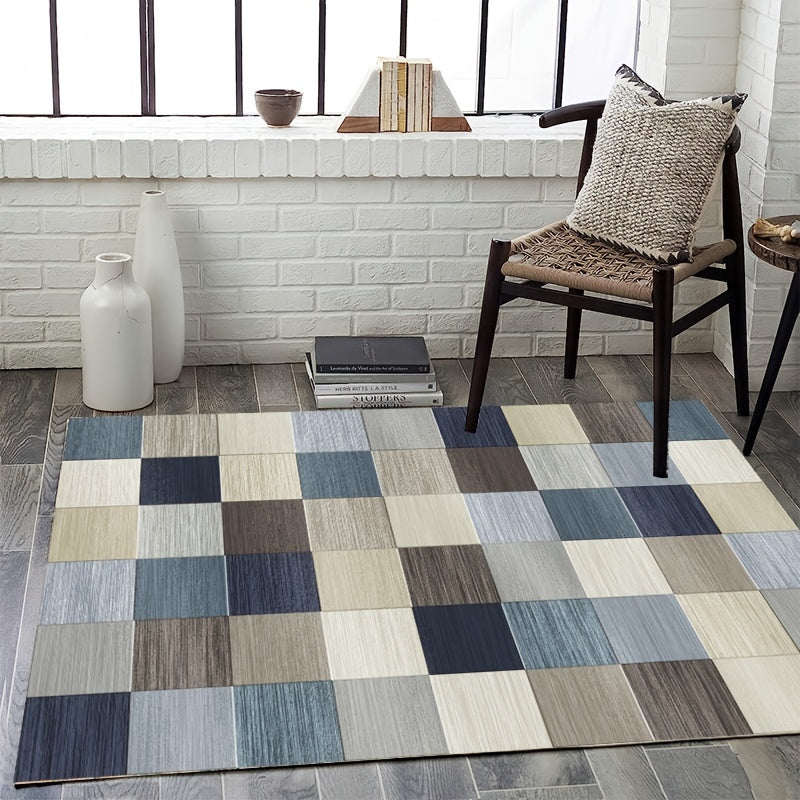Fluffy Faux Wool Area Rugs Non-slip Large Carpet