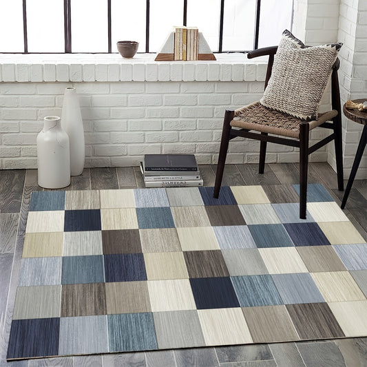 Fluffy Faux Wool Area Rugs Non-slip Large Carpet