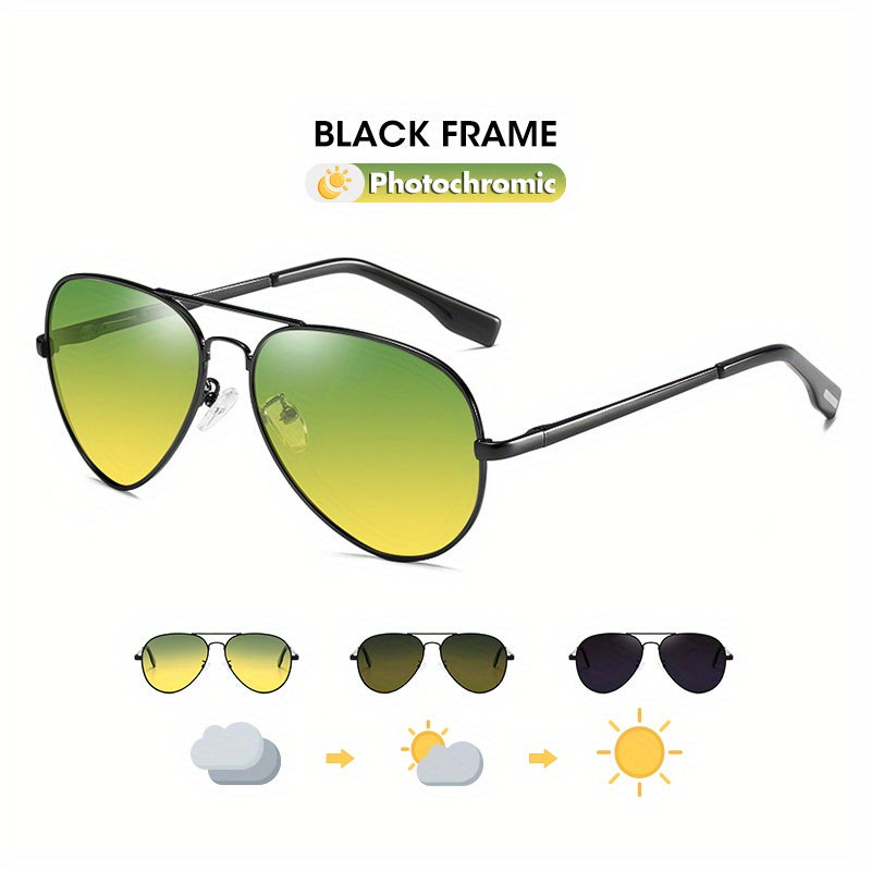 Polarized Photochromic Night Driving Glasses