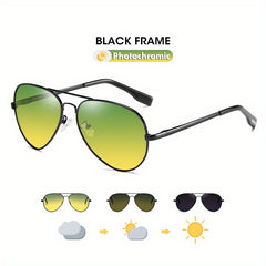 Polarized Photochromic Night Driving Glasses