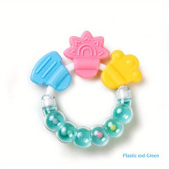 Baby Silicone Teether Molar Stick Rattle Toy
