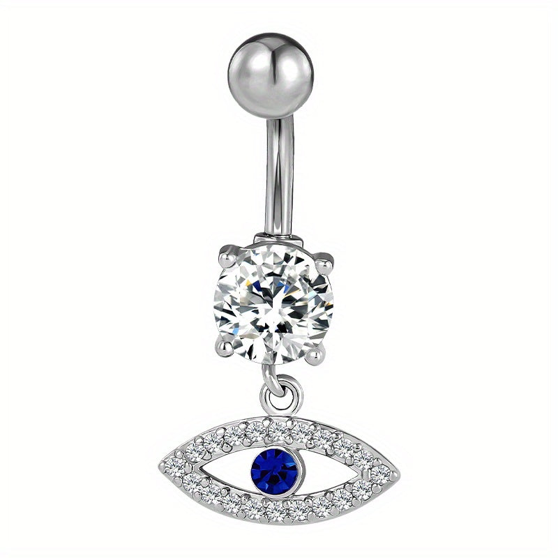 Heart Shape Zircon Belly Button Ring for Women & Girls