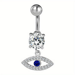 Heart Shape Zircon Belly Button Ring for Women & Girls