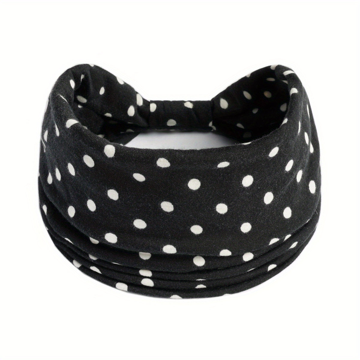 Polka Dot Knot Headband Hairband Boho Sports Yoga Headscarf