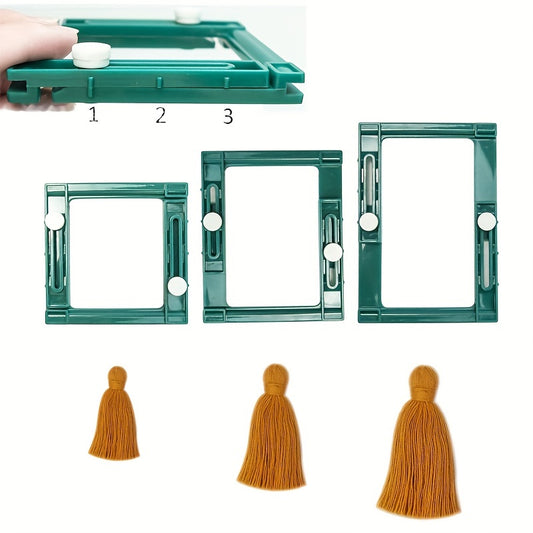 Adjustable Tassel Maker Square Tool DIY Hand Knitting
