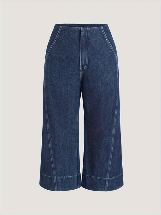  High Waisted Wide Leg Jeans