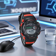 Kids Watch Waterproof Alarm Swimming Wristwatch