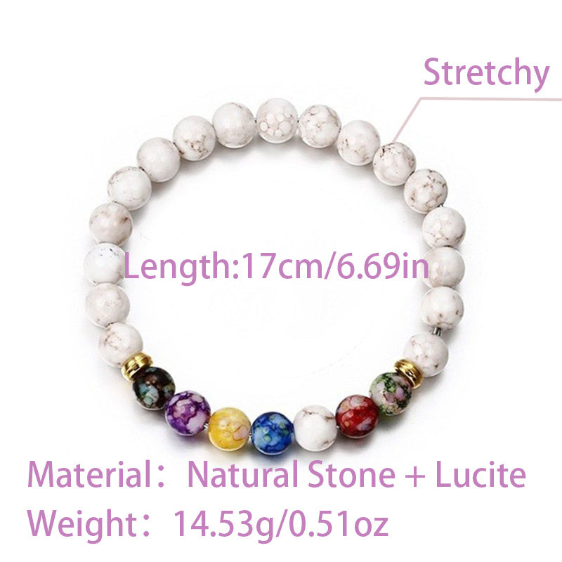 Seven Colors Energy Bracelet Agate Natural Chain
