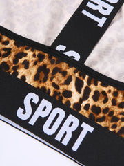  Leopard Print Seamless Bralette