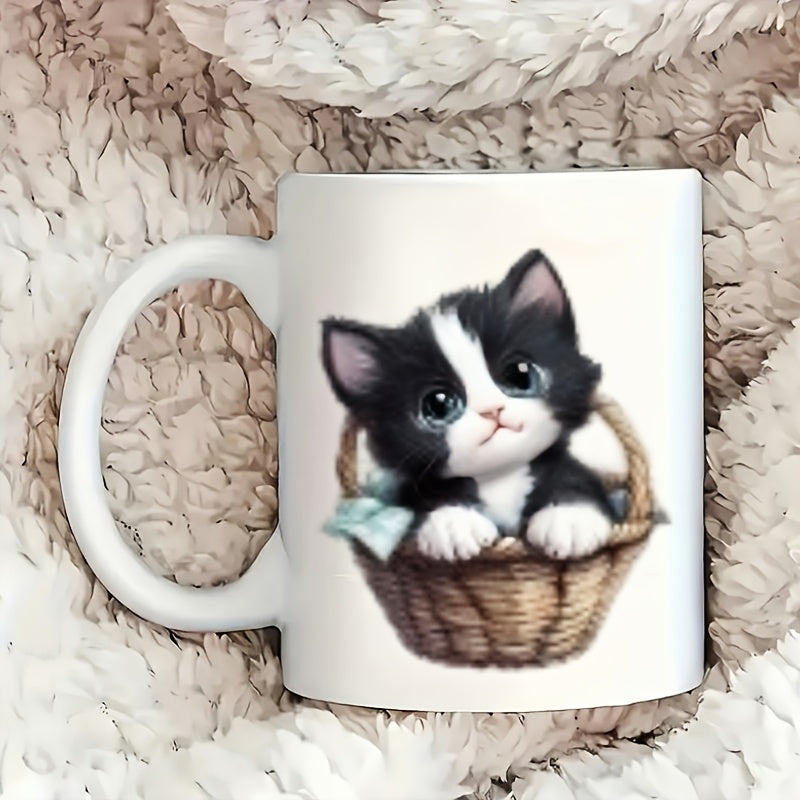 20pcs Mug Decoration Stickers Flower Cat Theme for Mugs Coffee Cups DIY