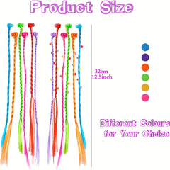 18pc Kids Coloured Hair Extensions Hair Accessories For Girls