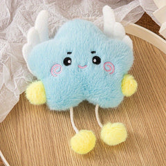 Cloud & Star Plush Doll Soft Pastel & Pink Fluffy Clouds Cute Huggable Stuffed A