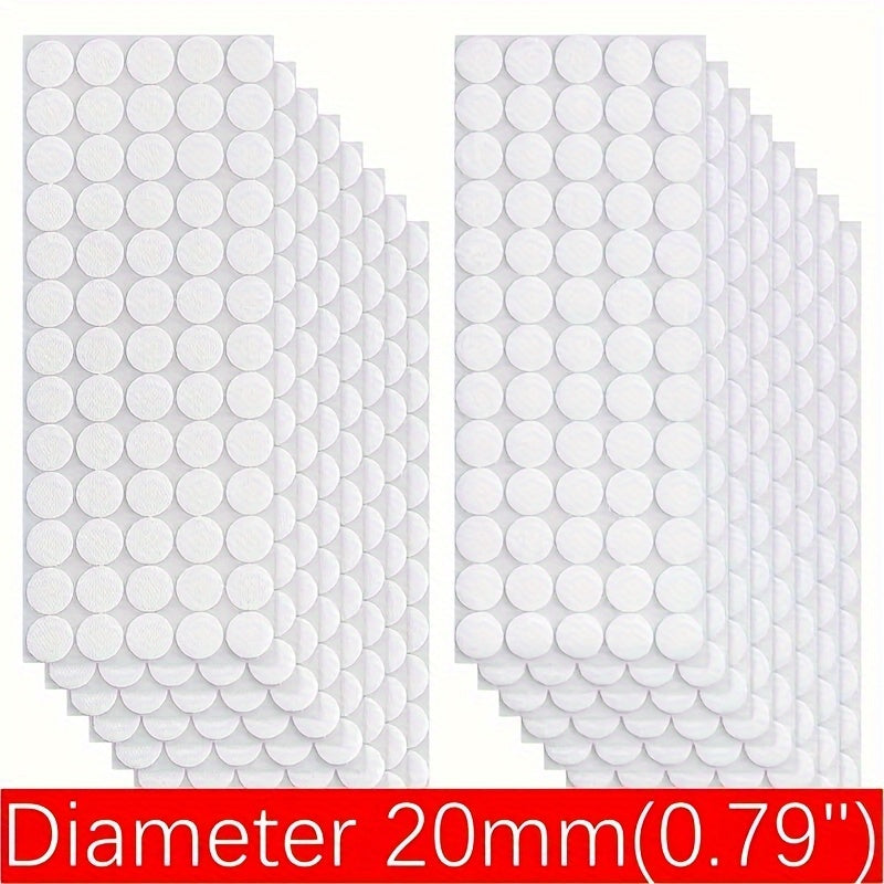 200pcs Adhesive Hook and Loop Points 15mm/20mm Diameter