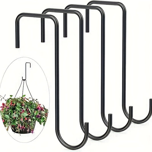 Stainless Steel Fence Hooks - Perfect for Hanging Flower Pots & Lights
