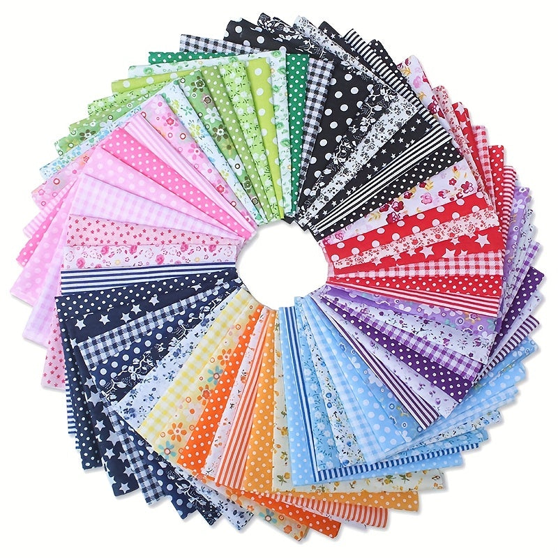 7Pcs Multicolor Floral Cotton Fabric Fat Quarter Bundle For DIY Sewing Patchwork