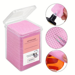 Lint Glue Cleaning Pads Non Woven Eyelashes Nail Polish Makeup Remover Wipes