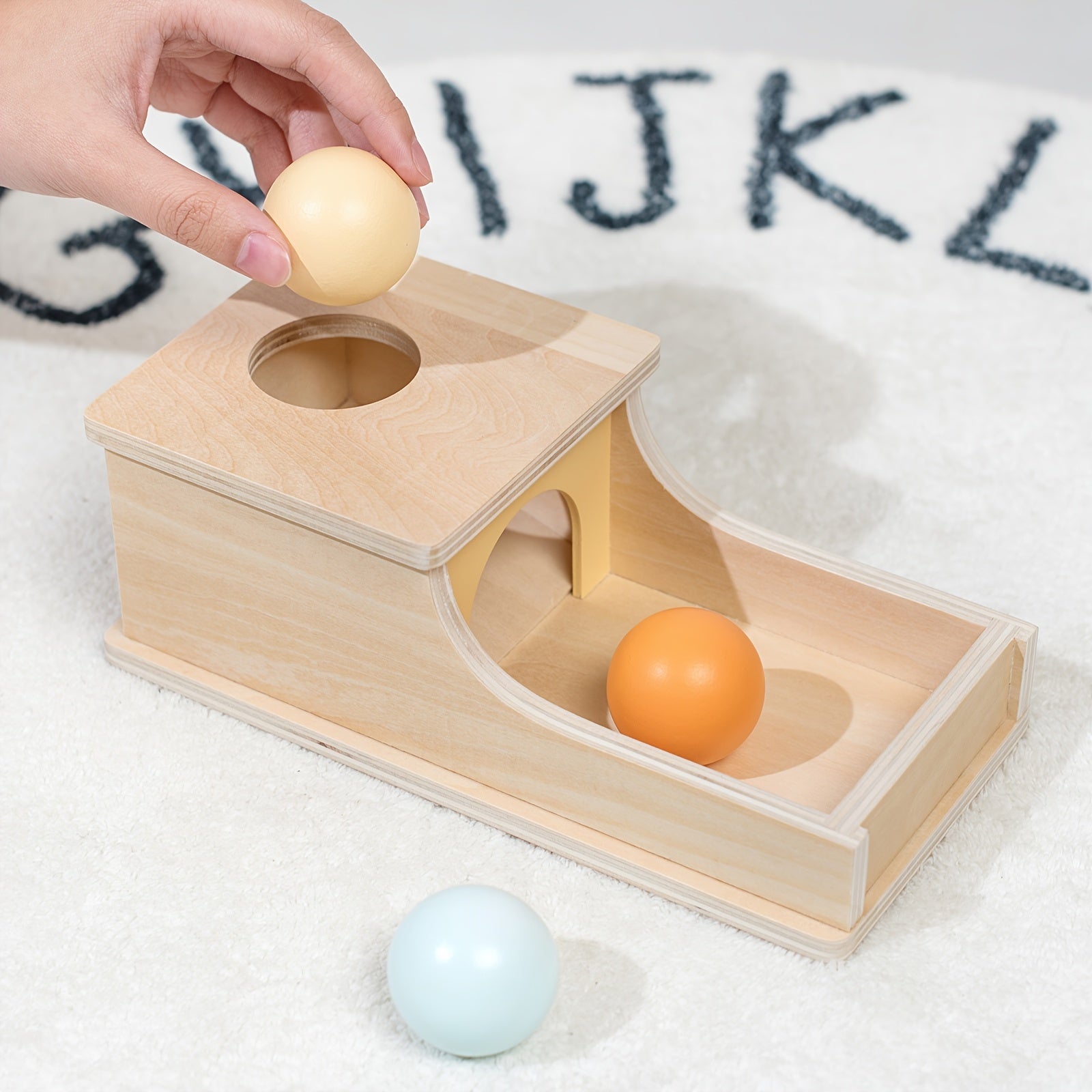 Wooden Puzzle Box Sorting Toy Develop Hand Eye Coordination