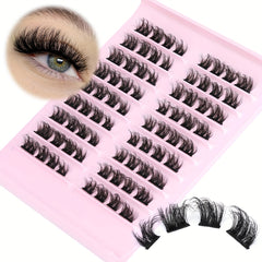 DIY Cluster False Eyelashes Natural 3D Style Lashes Extension
