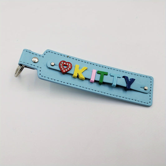 Colorful Light Pet Memorial Keychain with Customizable Letters