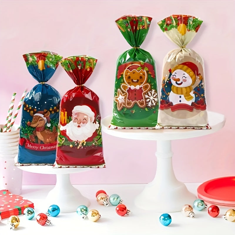 Christmas Candy Gift Packaging Bag with Snowflake Noel Present, Small Business