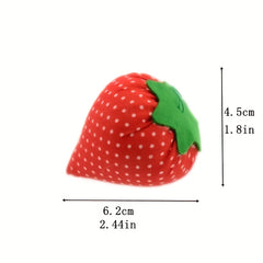 4pcs Strawberry Needle Cushion Pincushion DIY Sewing Tools Accessories