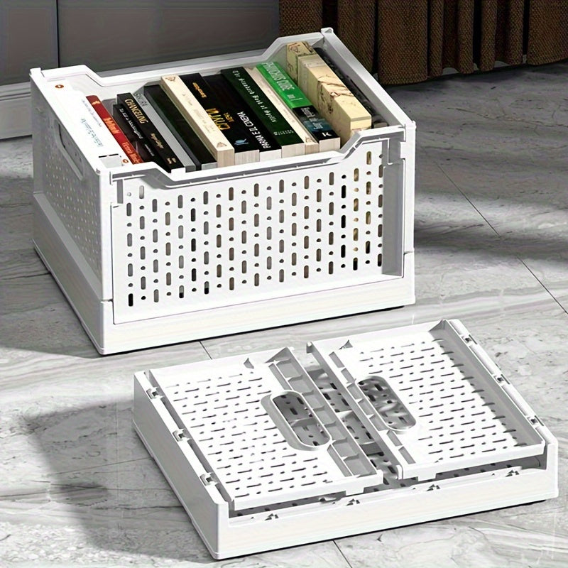 1PC Plastic Storage Basket Dormitory Toy Clothing Folding Box