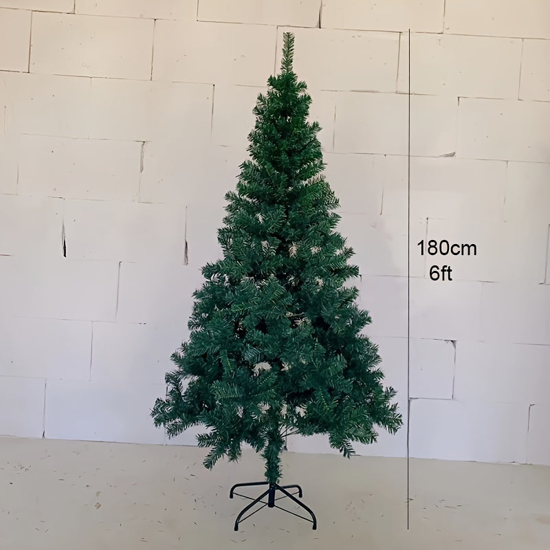6ft Artificial Christmas Tree w/ Metal Hinge & Folding Base - Easy Assembly