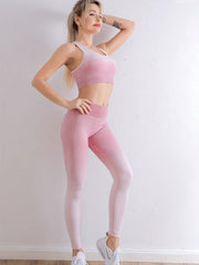 Yoga Workout Set Sports Bra & Leggings Women's Activewear