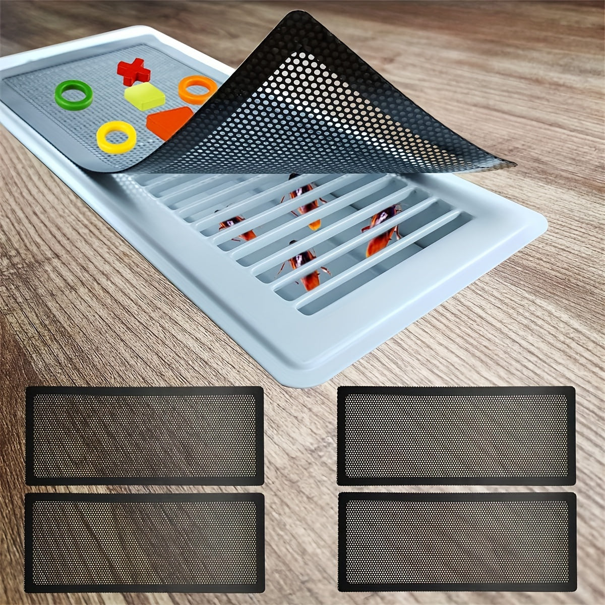 5pcs Floor Register Vent Cover Mesh Air Vent Screen for Home