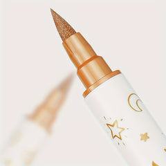 10pcs Metallic Glitter Marker Pens Dual Tip Brush And Fine Point Pens