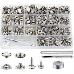 323pcs Marine Canvas Snap Kit Stainless Steel Components