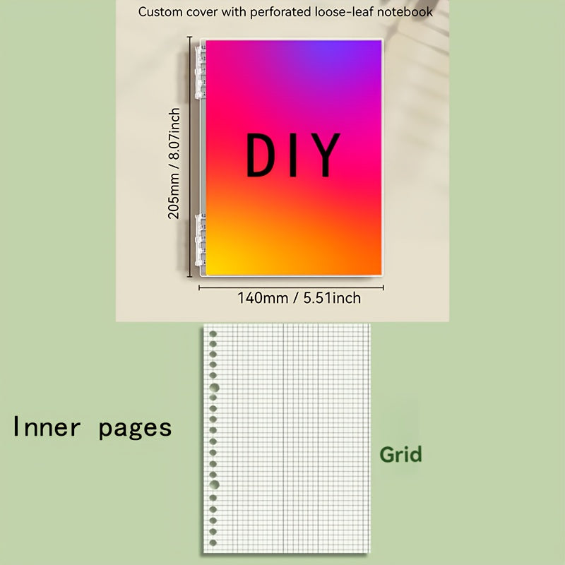 Customizable A5 Spiral Notebook Soft Cover Perforated Pages