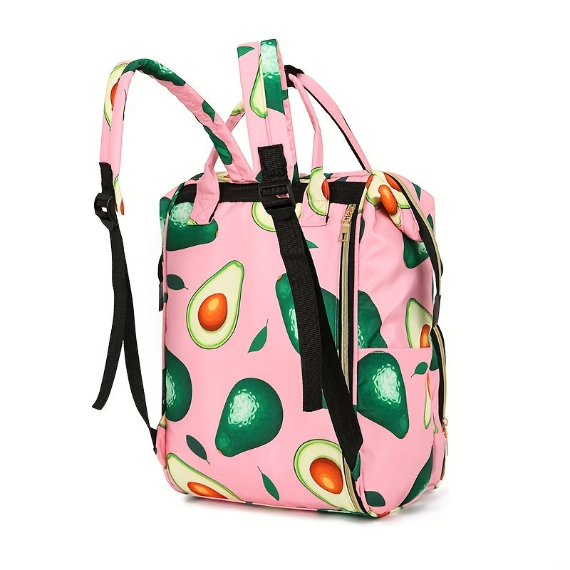 Large Capacity Tote Diaper Bag Mommy Backpack With Insulation Pockets