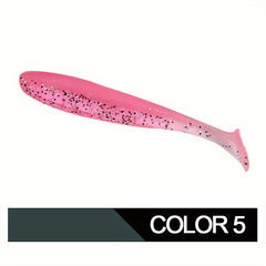 10pcs T Tail Soft Worm Lure for Outdoor Fishing