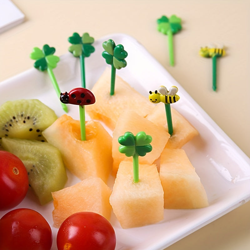 12Pcs Fruit Picks Toothpicks Mini Creative Food Forks Bento Accessories
