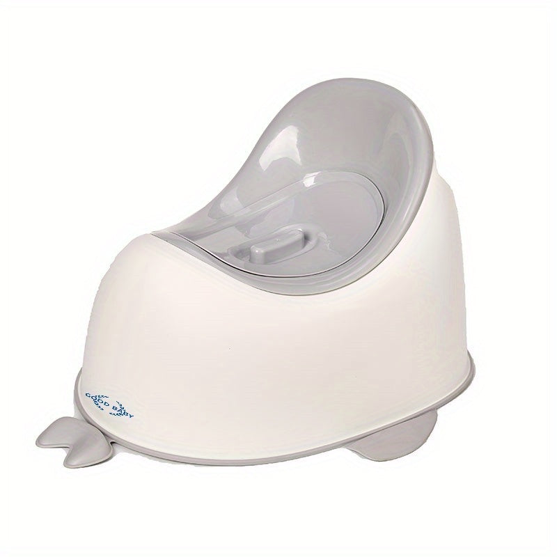 Adorable Whale Pattern Backrest Toilet for Kids