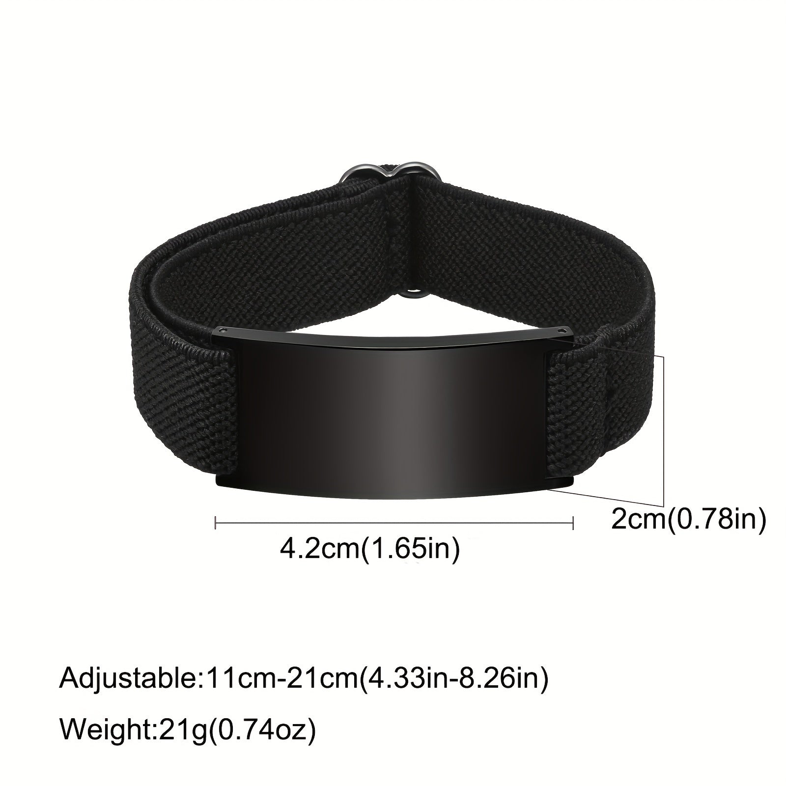 Engraved Medical Alert Mesh Wristband