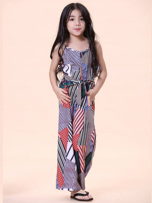 Girls Boho Style Cami Jumpsuit for Summer Music