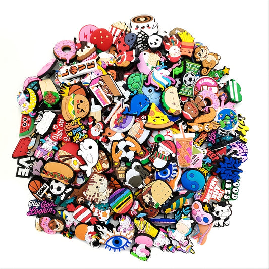 Assorted Funny Shoe Charms Decoration - 101pcs